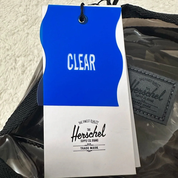 Herschel Clear Bag Nova Mini in Blacksmoke (backpack) NWT - Picture 7 of 9